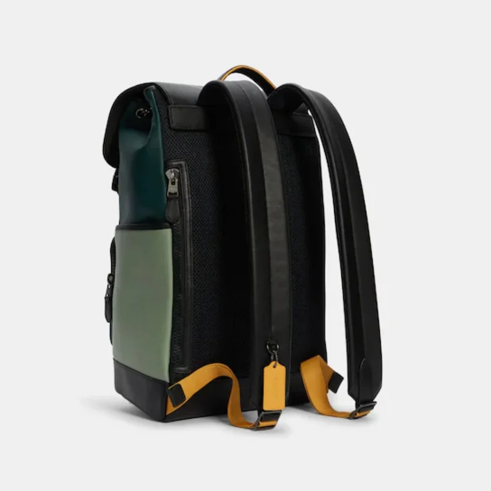 Coach Track Backpack In Colorblock With Coach Patch - Picture 2 of 16